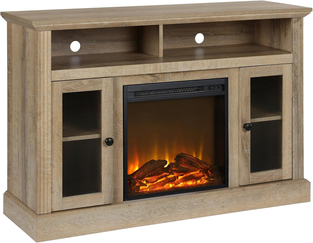 Black Fireplace TV Stand X50741