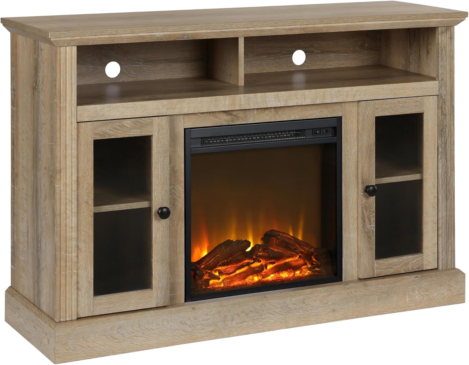 Black Fireplace TV Stand X50741