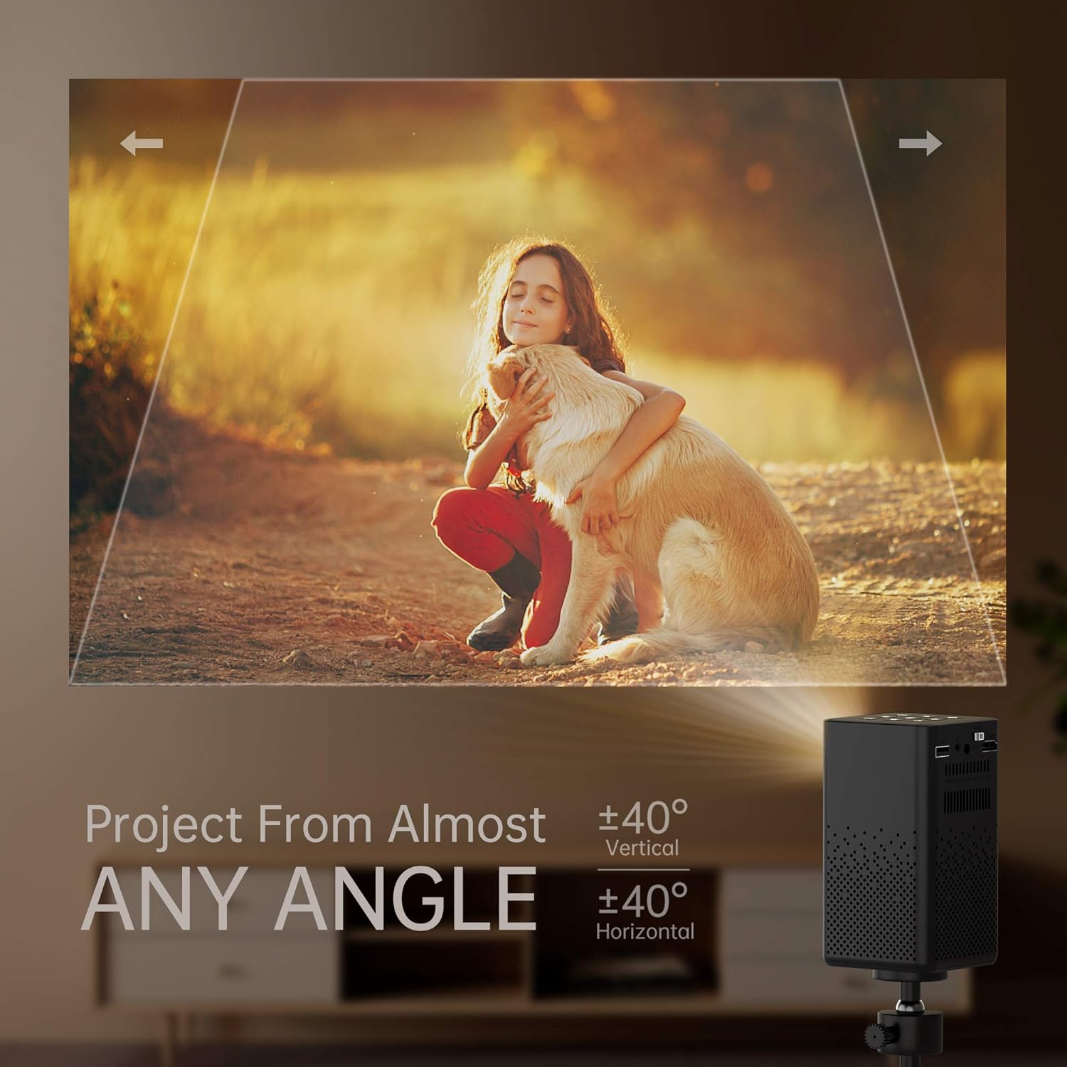 Mini DLP Projector with Carry Case and Tripod Z65725