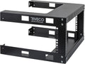 19 Wall Mount Network Rack 2 Post Open Frame Cabinet Black Pack of 2 Z2835