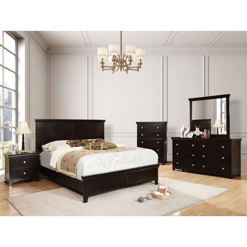 King Bed in Espresso Q57635