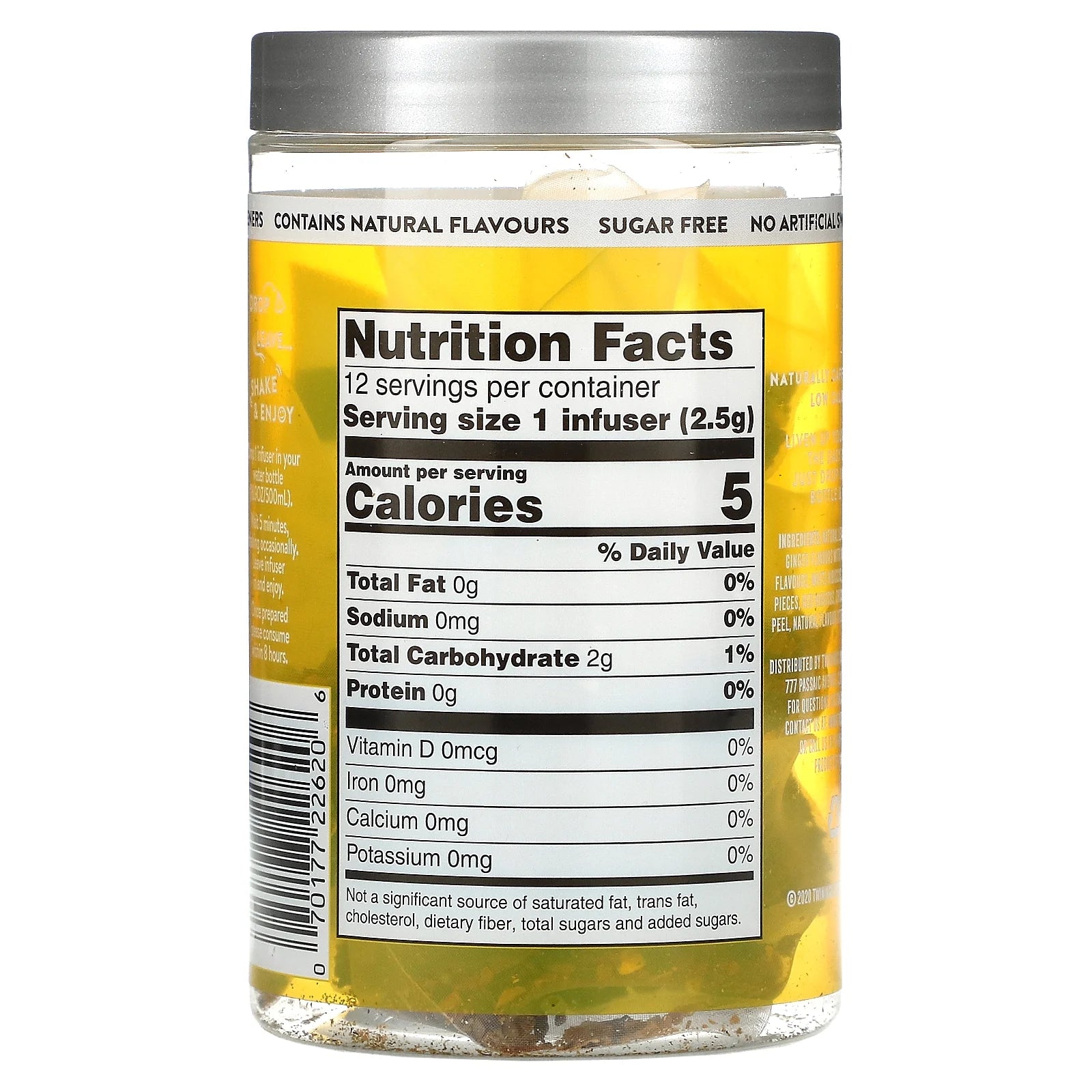 Cold Infuse Flavoured Cold Water Enhancer Lemon & Ginger 12 Infusers Q35258