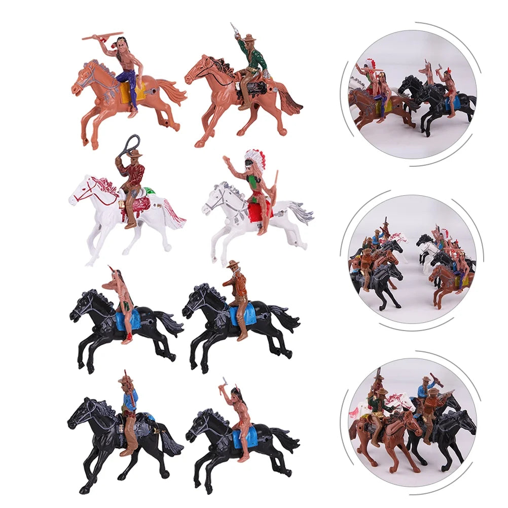 Indian Toys Soldier Figure Playset Miniature Figurines Educational Science Figurine Historical Wild G246