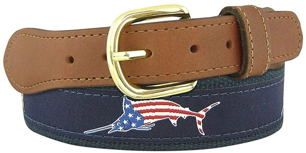 Mens Patriotic Ribbon Belt U973