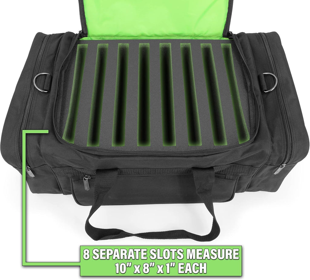 DJ Case Cable File Bag with Padded Walls and Cable Storage Dividers M2598