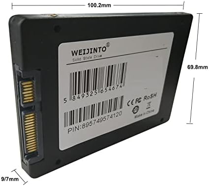 1TB SATAIII 2.5 inch 3D TLC NAND Internal Solid State Drive, Black, Pack of 2 Y15585