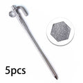 5x Metal Tent Stakes Steel Camping Ground Stakes 20cm D256