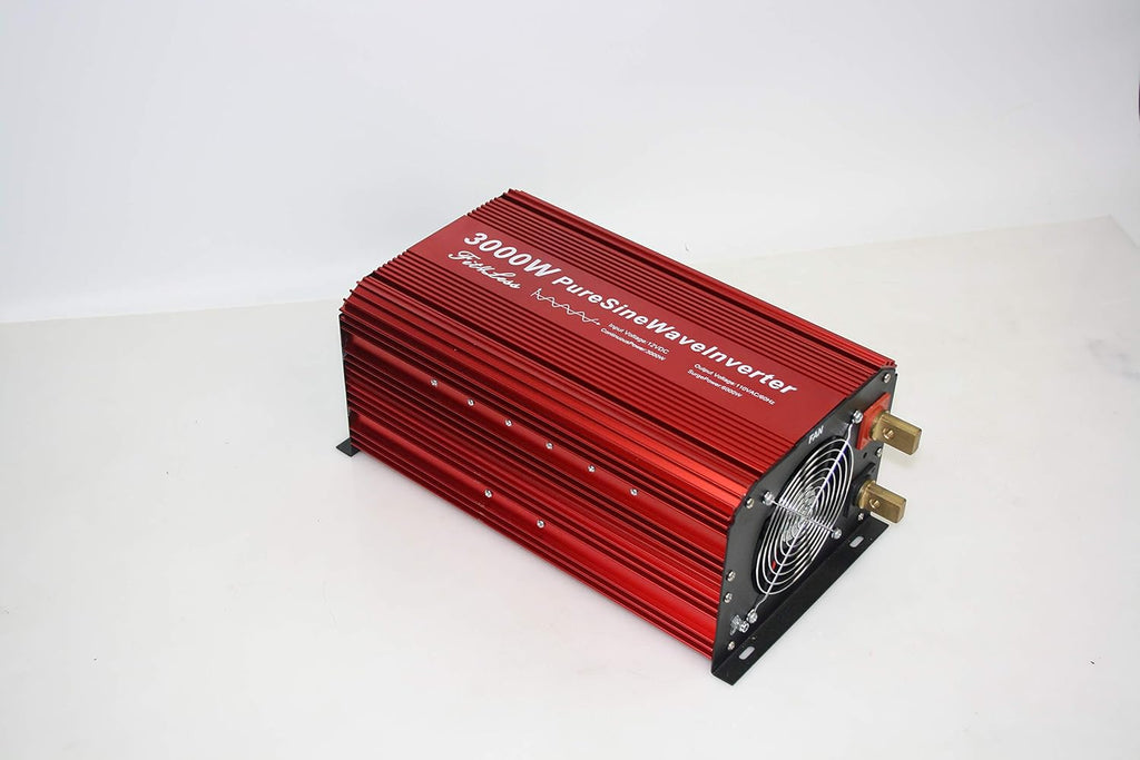 DC12V to AC110V60Hz Pure SINE Wave Power Inverter 3000W with LCD Wire Remote KIT B292