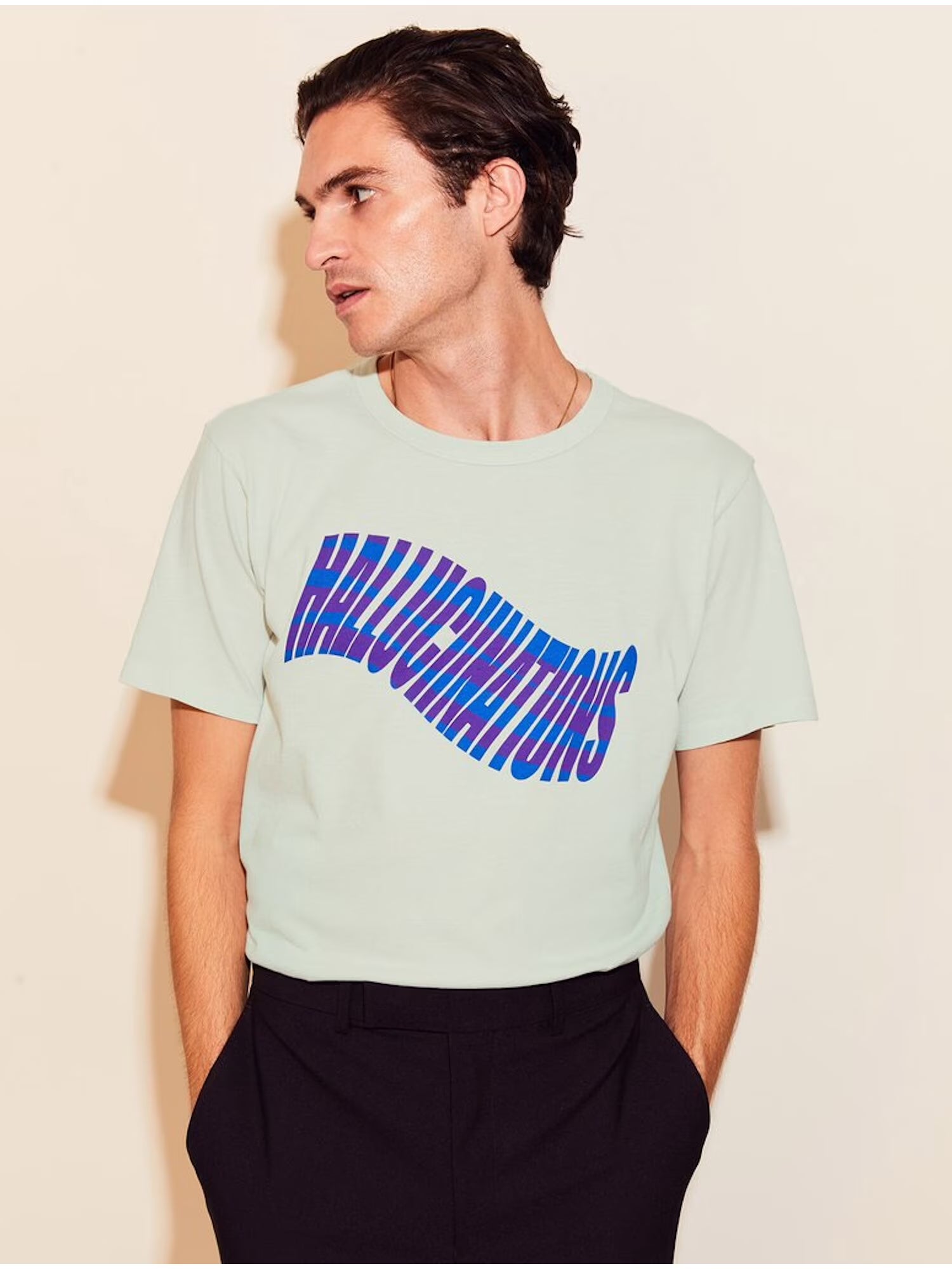 Aqua Graphic Classic Fit T-Shirt M973