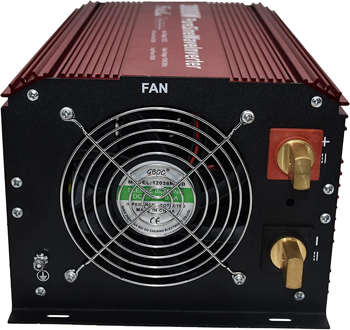 DC12V to AC110V60Hz Pure SINE Wave Power Inverter 3000W with LCD Wire Remote KIT B292