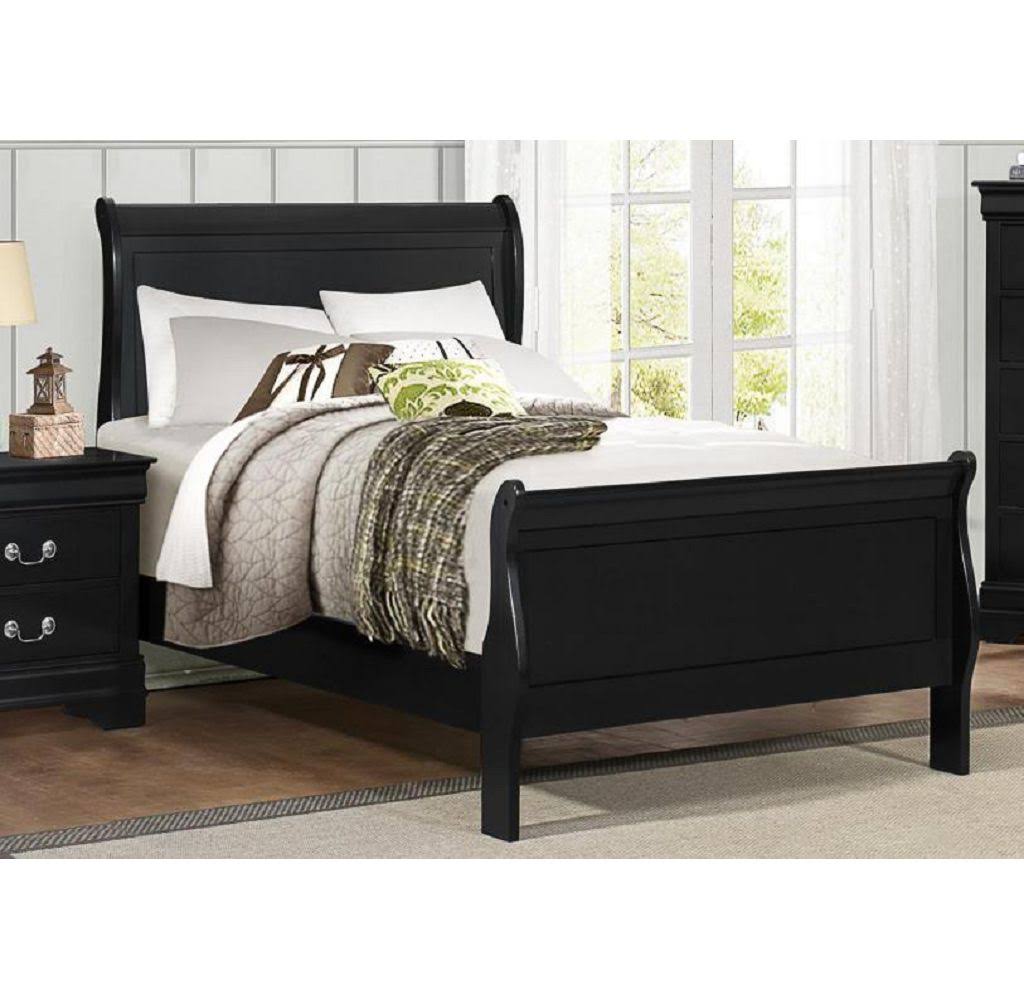 Twin Bed in Black E10987