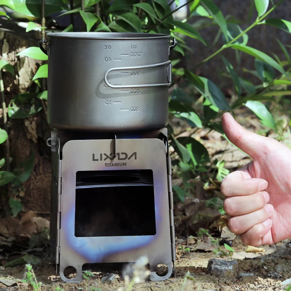 Portable Titanium Wood Burning Camping Stove P88610