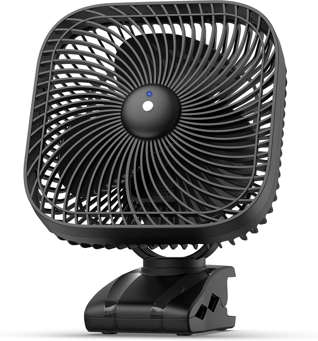 18000mAh Rechargeable 8-inch Clip on Fan with Light R287409