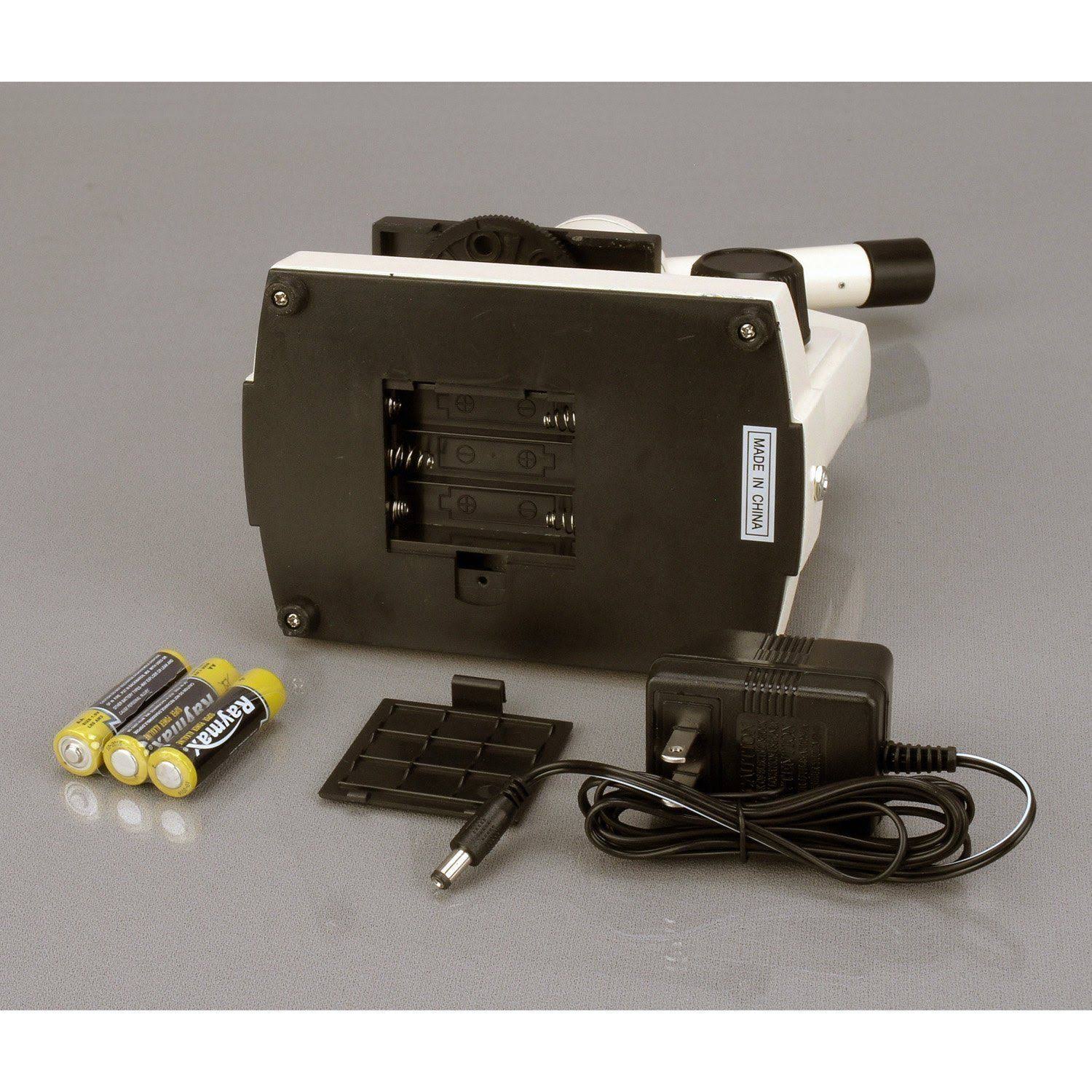 All-Metal All Optical Glass Lens Student Biological Field Microscope with LED Light Y419