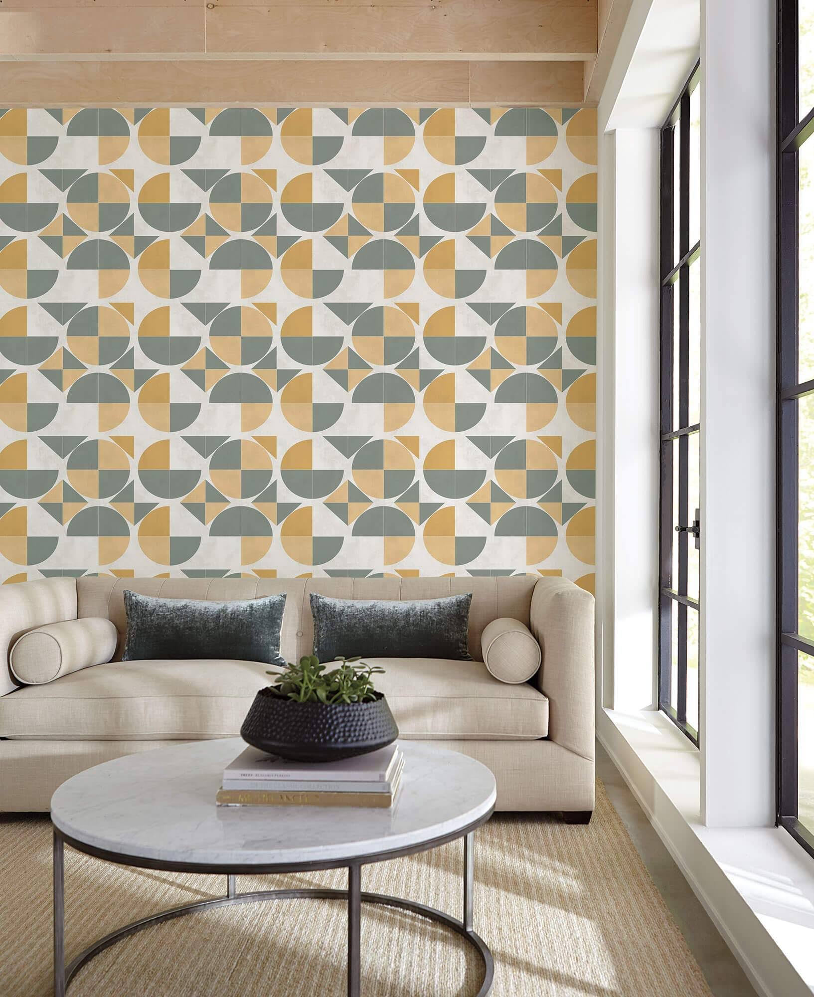 Yellow Radius Wallpaper A835024