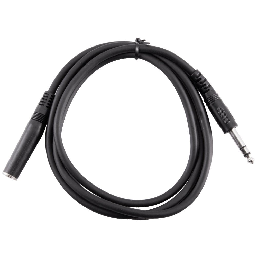 2 Pack of 25' Headphone Extender Cable 1/4 TRS Male to 1/4 Female K82364