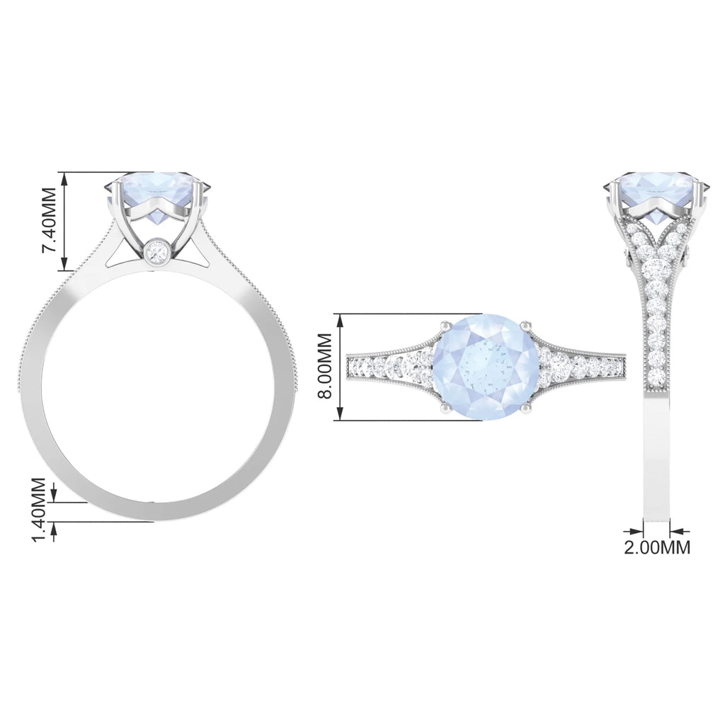 14K Yellow Gold Solitaire Ring with Diamond Q839583