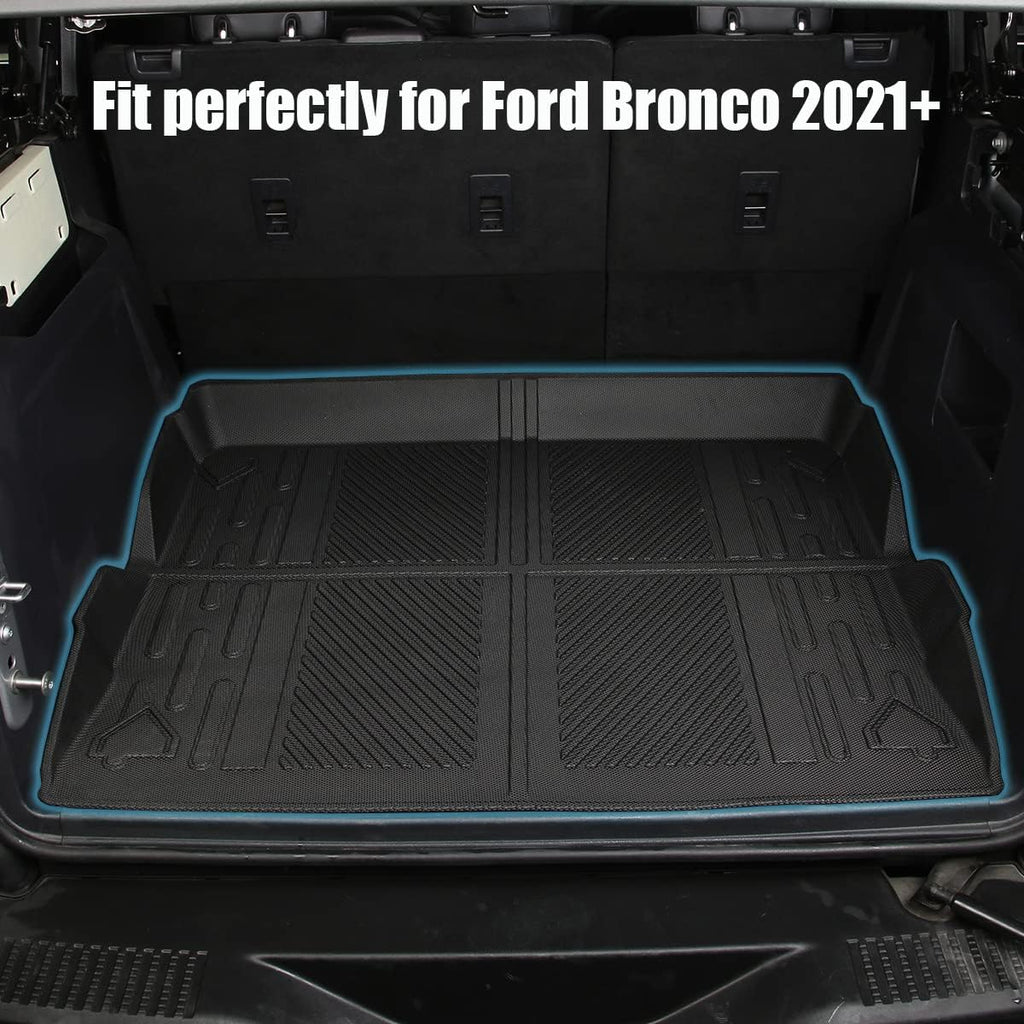 Cargo Liner Trunk Floor Mat for Ford Bronco 2021 2022 All Weather Waterproof TPE S276537
