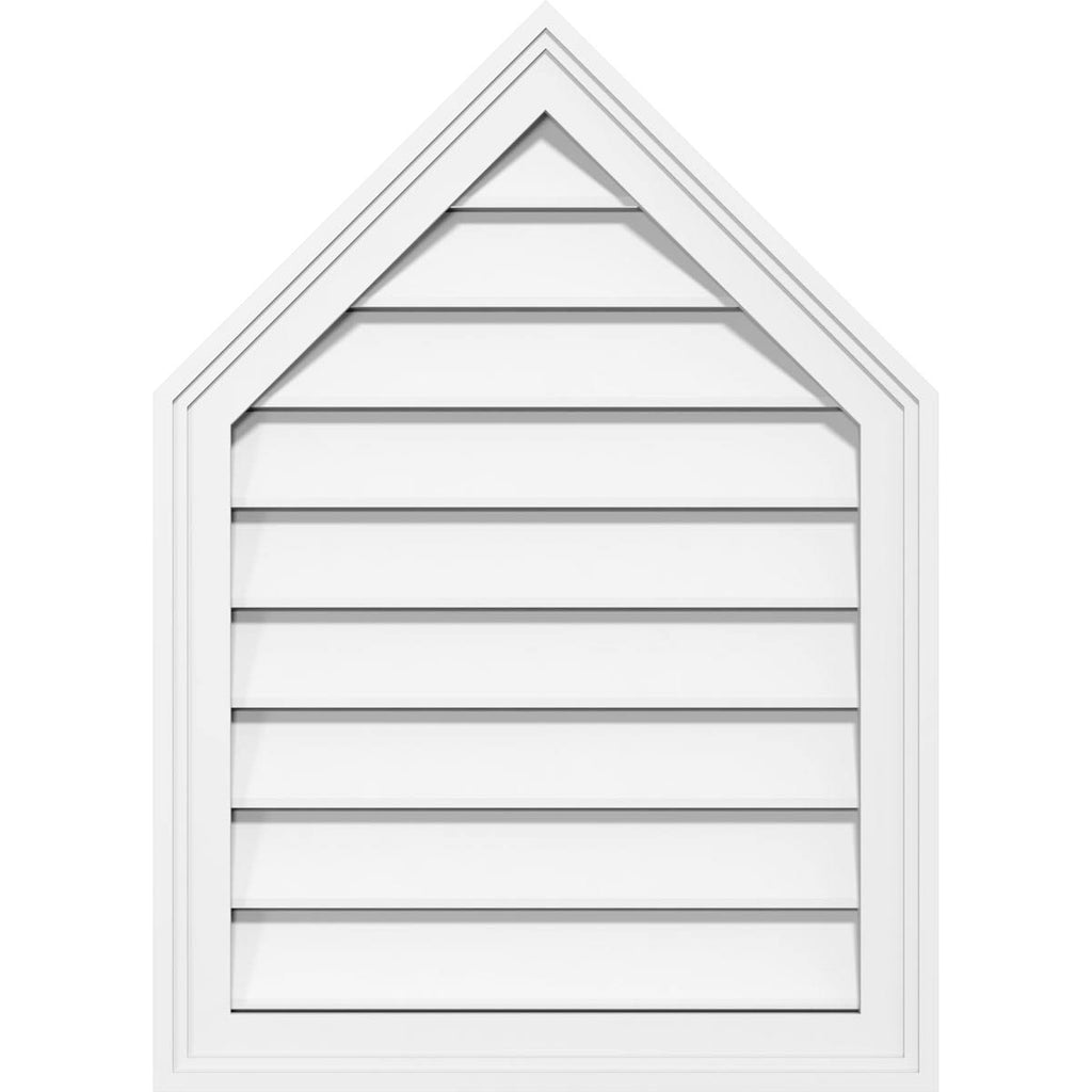 Peaked Top Surface Mount PVC Gable Vent P703154