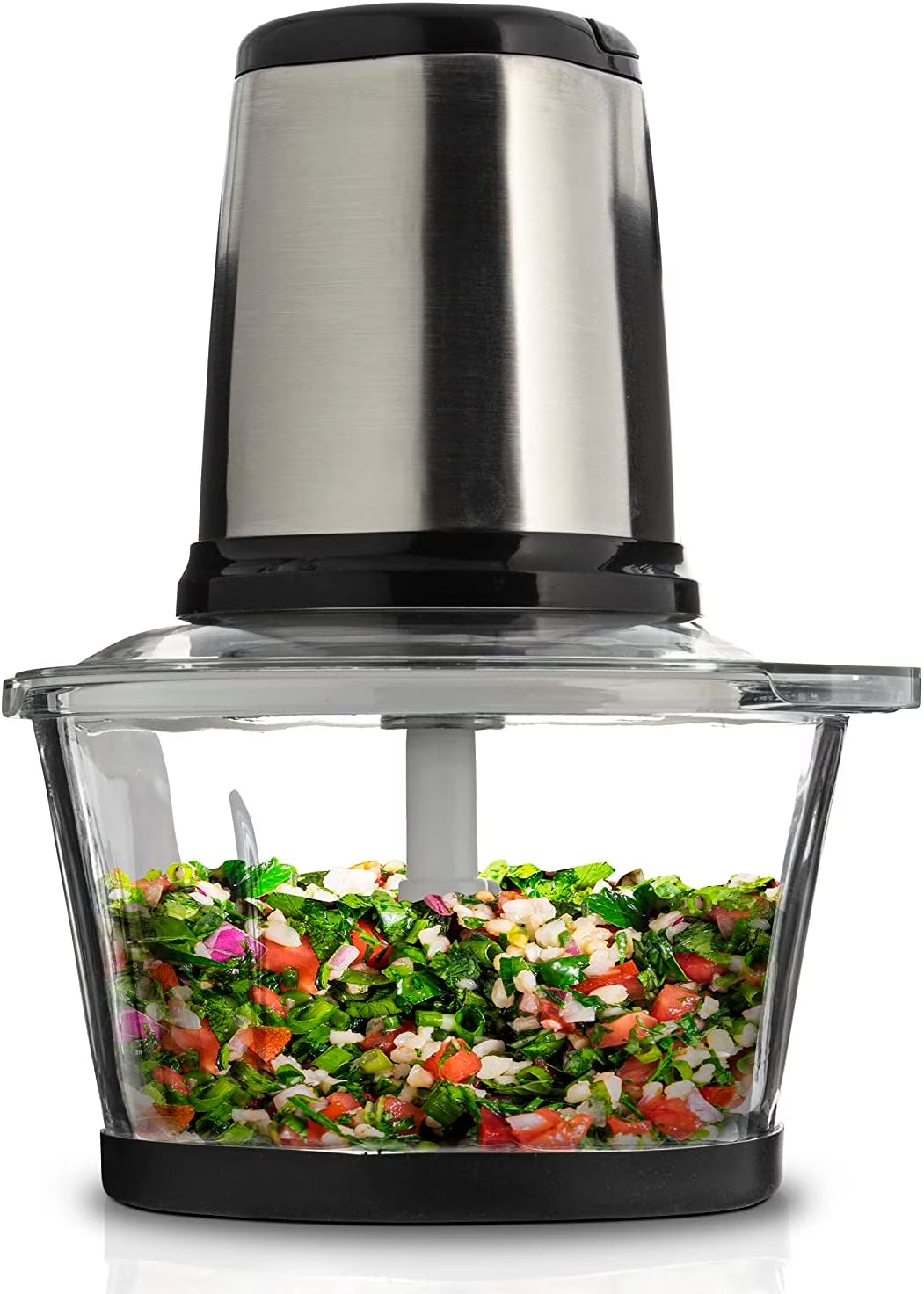 Stainless Steel Food Processor with Glass Bowl P81981