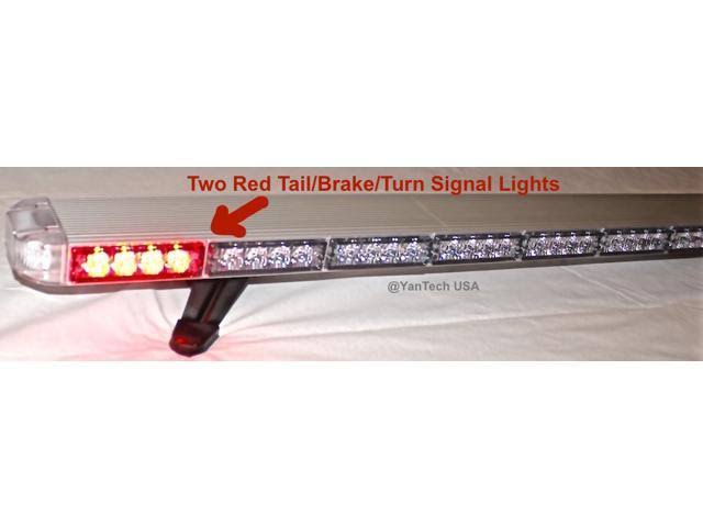 49 inch Amber LED Emergency Light Bar with Brake and Cargo Lights D7123