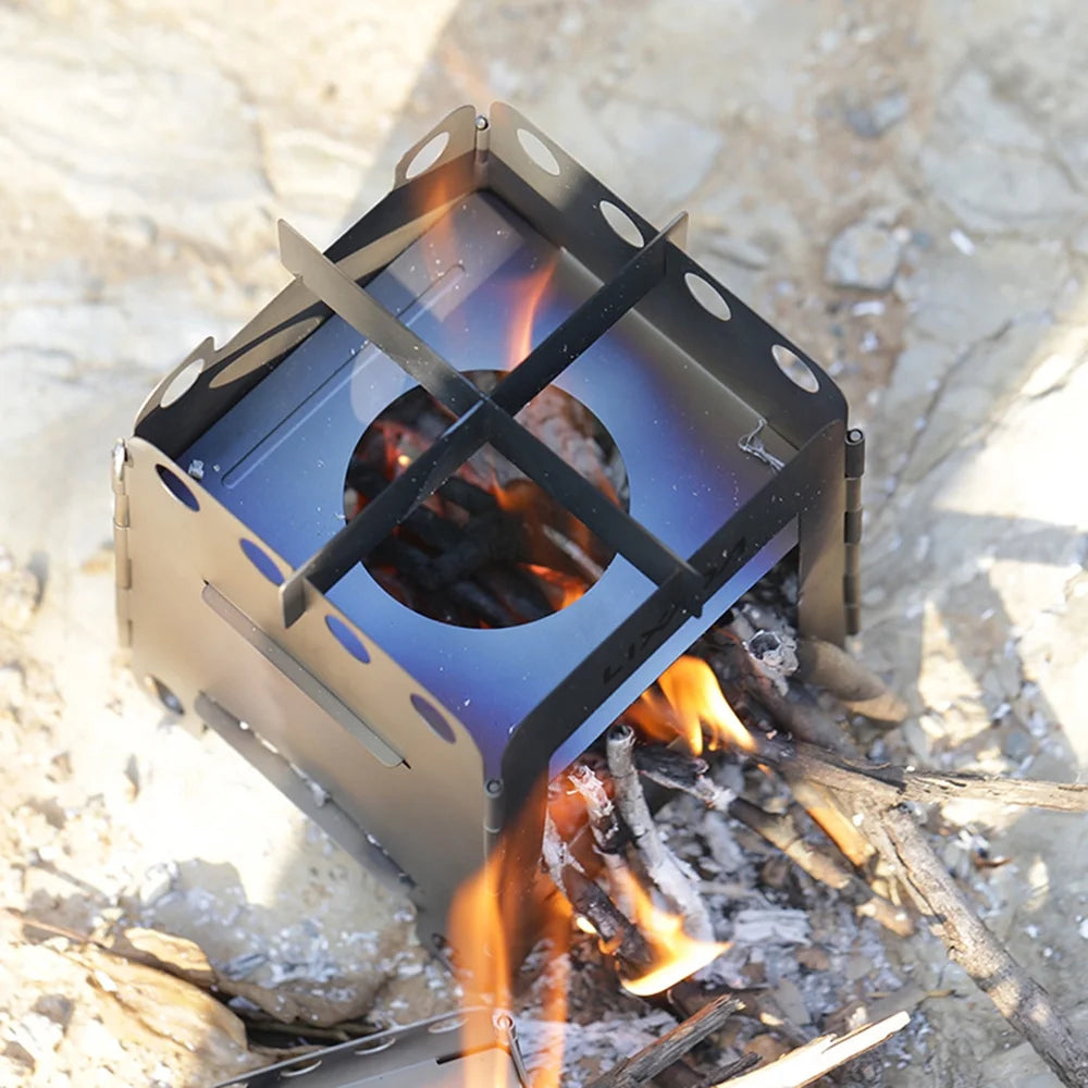 Portable Titanium Wood Burning Camping Stove P88610