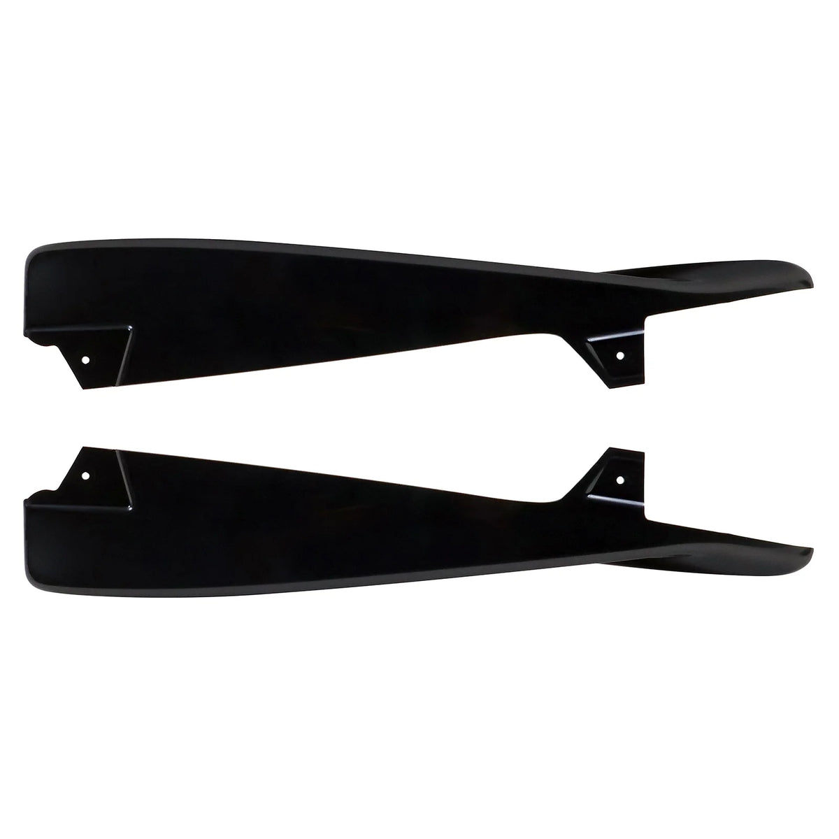 Unpainted Black ABS Side Skirt Spats 2Pieces Z941648