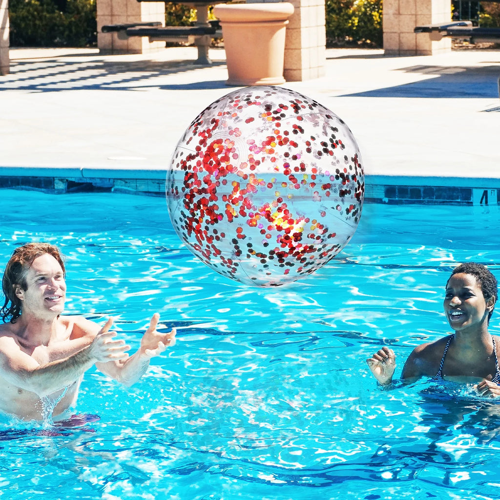 Giant Inflatable Ball Sequin Beach Toy X937