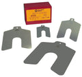 100mm x 100mm Stainless Steel Metric Slotted Shim, 100 Piece Kit U3004