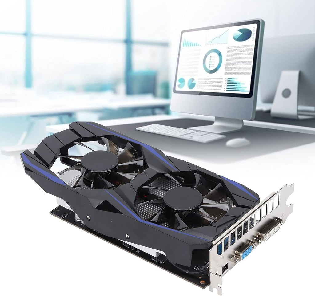 4G DDR5 128bit 640 Units 700MHz Dual Fan Desktop Computer Graphics Card with PCI Express 2.0 A49463