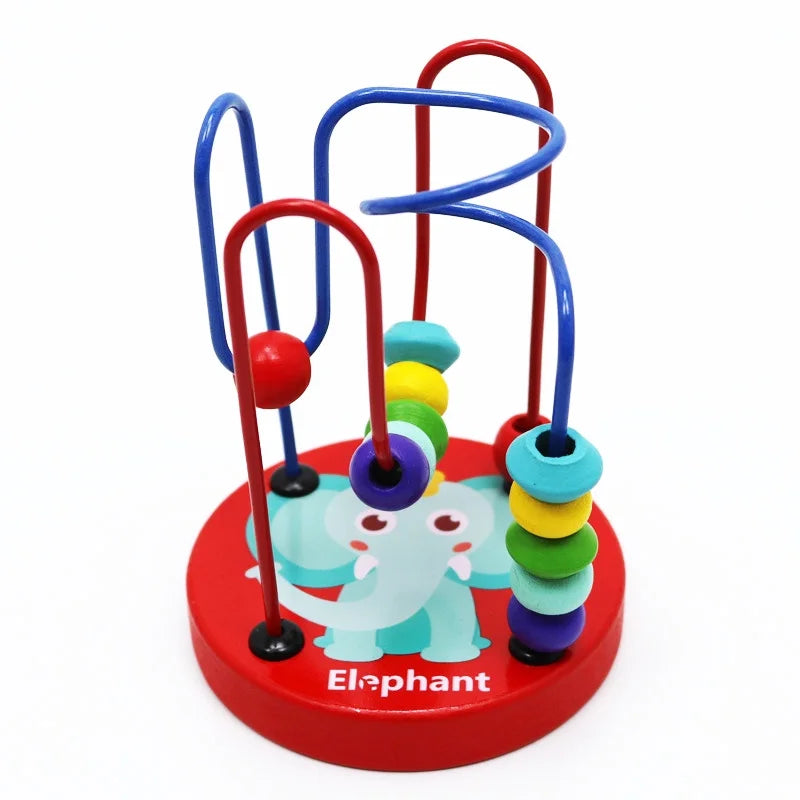 Wooden Colorful Bead Maze Toy E148330