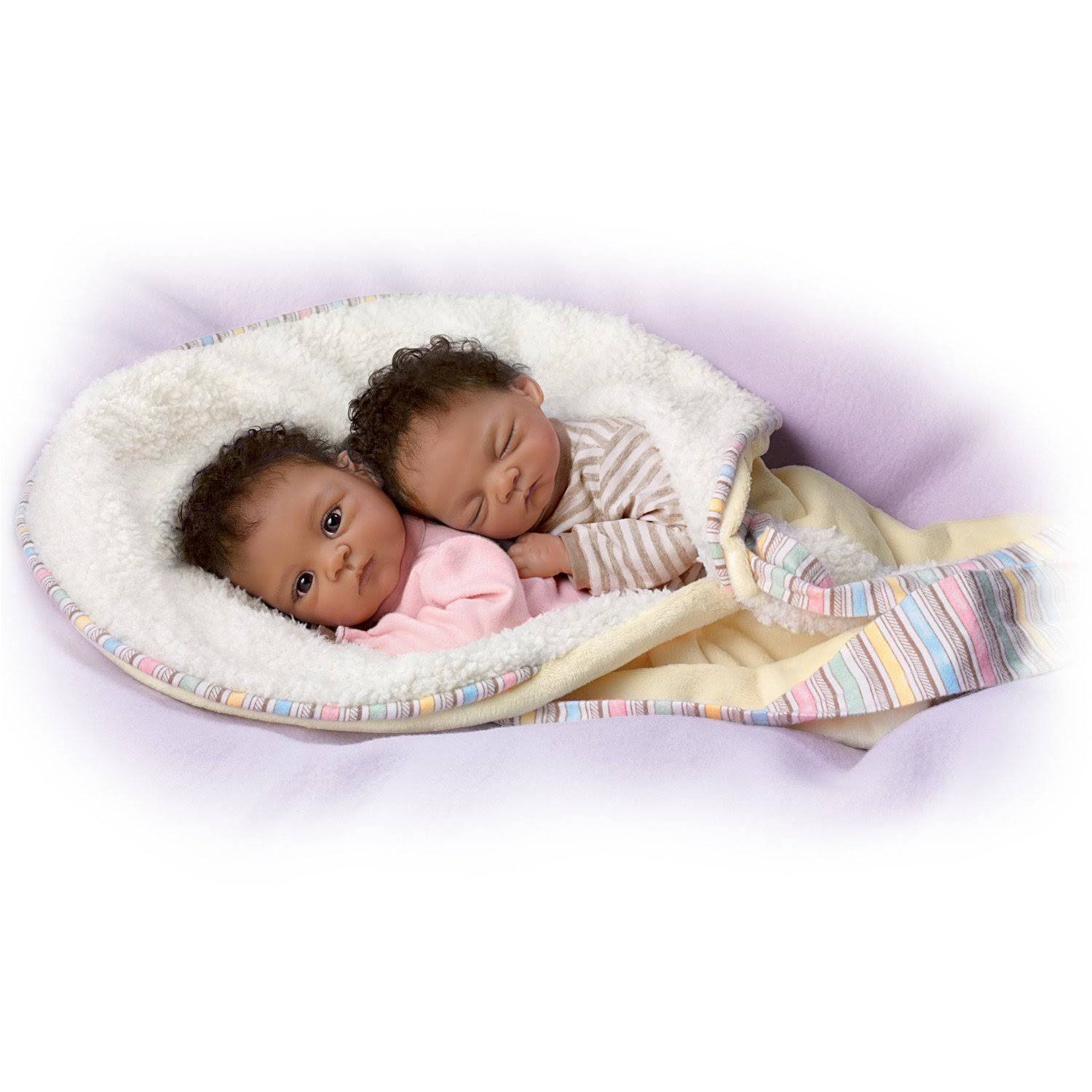 13-Inch Realistic Newborn African-American Baby Doll C58295