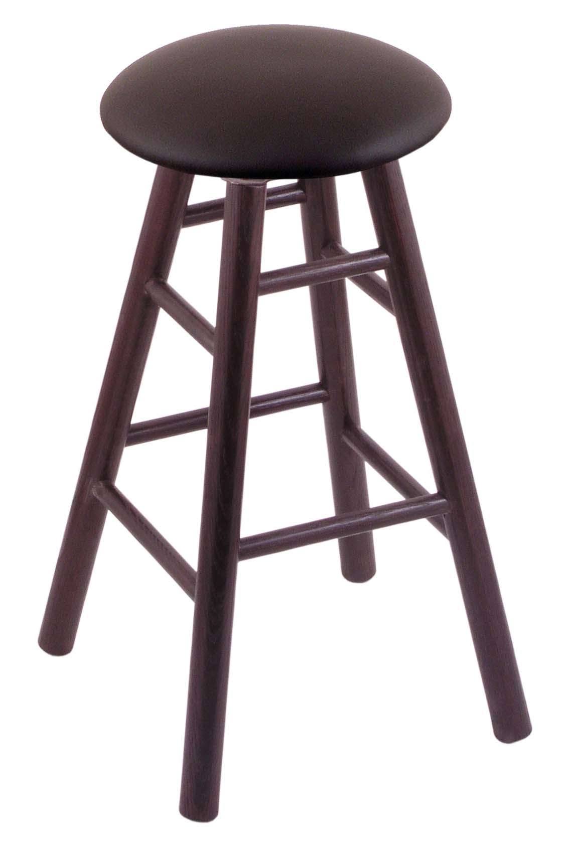 Dark Cherry Finish Counter Stool with Espresso Seat L2747