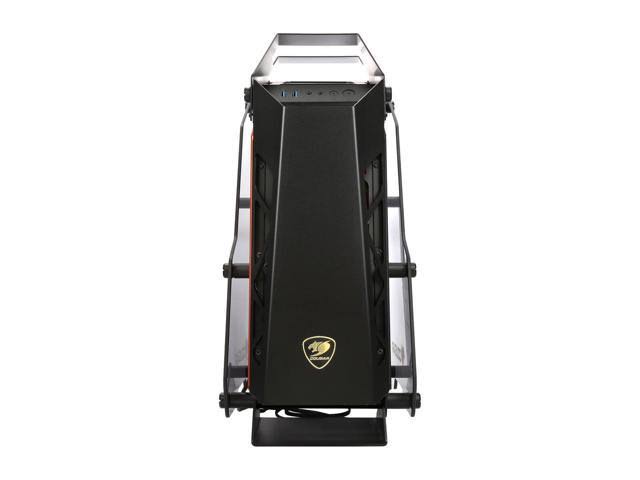 Aluminum ATX Mid Tower Tempered Glass Gaming Case with LED Fan S18338