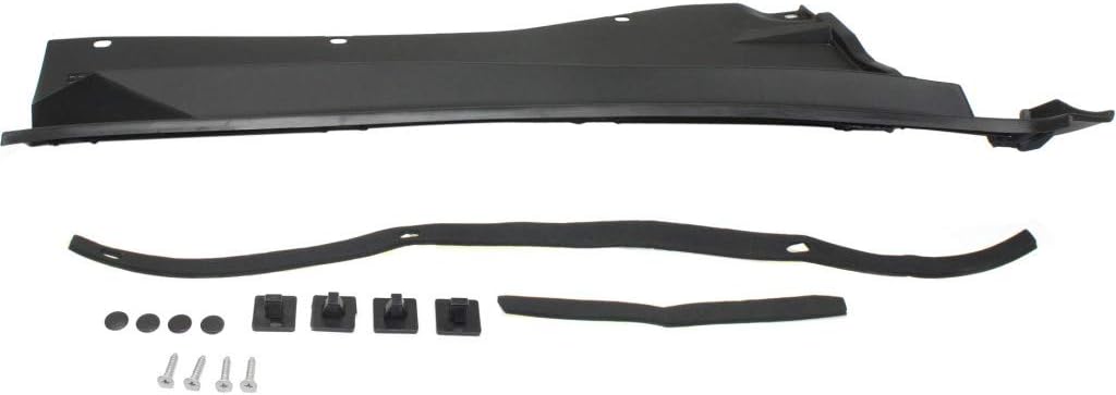 Black Wiper Cowl Grille H7686