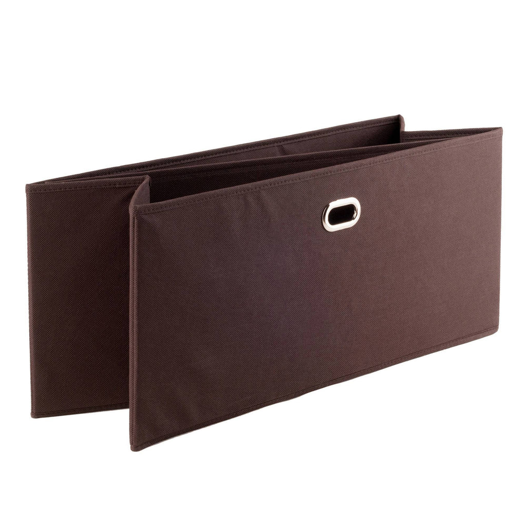 3-Pc Folding Bookcase with Fabric Basket Z65453