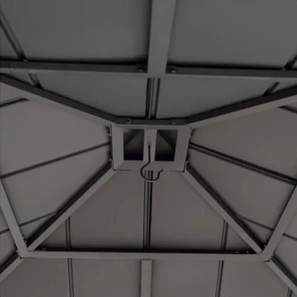 11 x 13 Foot Screened Gazebo Canopy Pergola Tent U65947