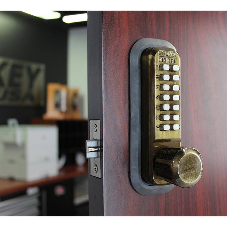 Oil Rubbed Bronze Mechanical Keyless Passage Knob Lock N366657