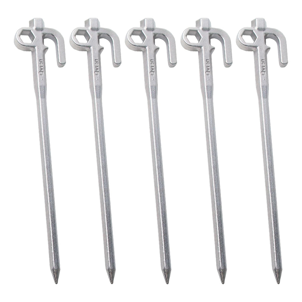5x Metal Tent Stakes Steel Camping Ground Stakes 20cm D256