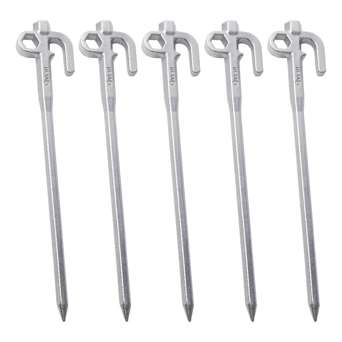 5x Metal Tent Stakes Steel Camping Ground Stakes 20cm D256