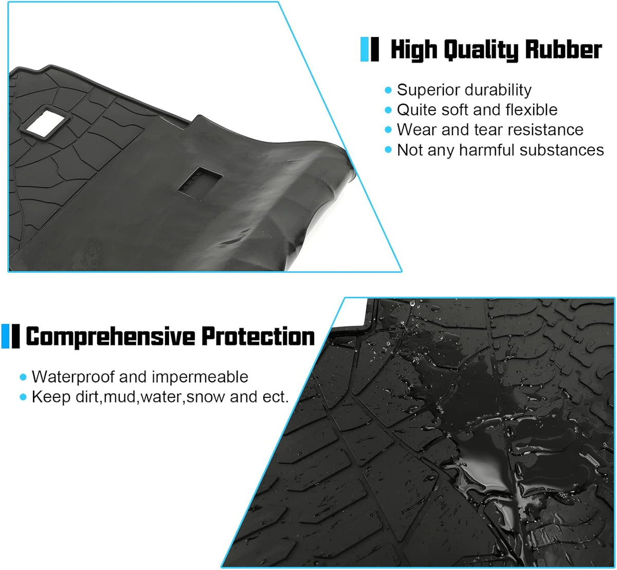 Black All-Weather Trunk Cargo Mat A984788