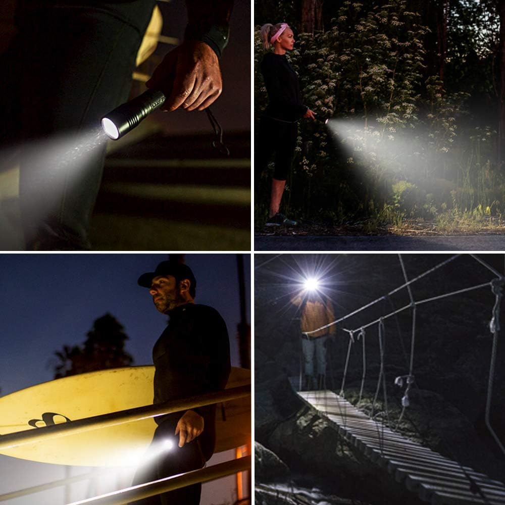 Bright 400 Lumen LED Handheld Flashlight with Ergonomic Handle and Aircraft-Grade Aluminum S374