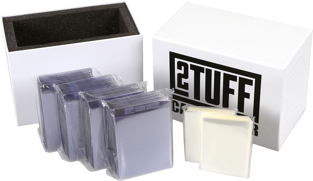 Semi Rigid Card Sleeves and Soft Sleeves with Foam Lined Heavy Duty Submission Box R90868