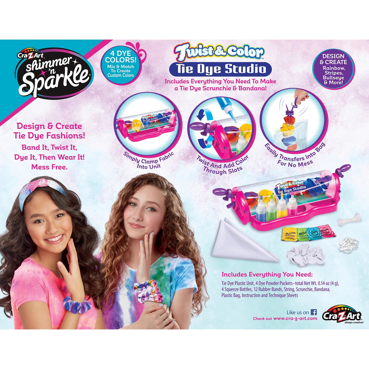 Twist & Color Tie Dye Studio Craft Kit B419666