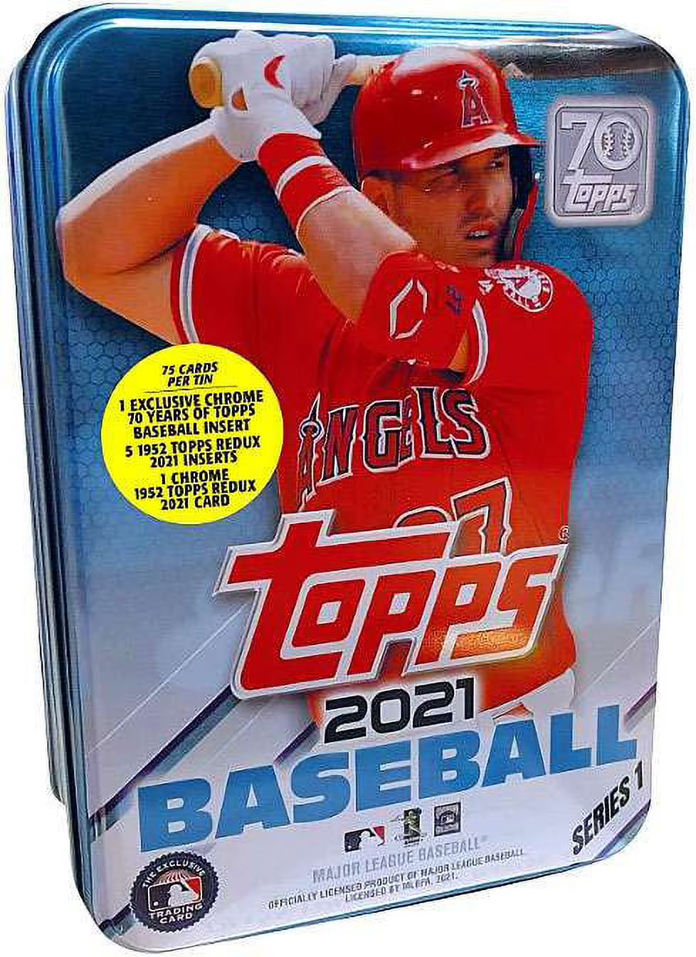 75 Cards MLB Baseball Trading Card Tin Set W659553