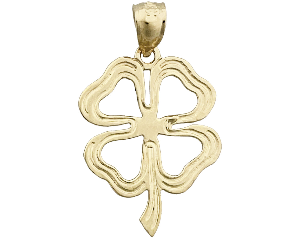 14K Gold Four Leaf Clover Charm P924637