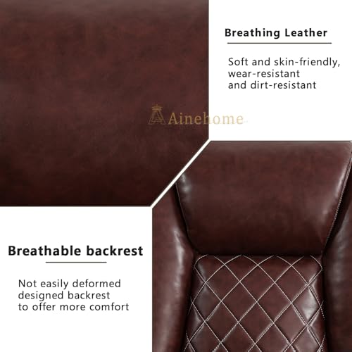 Brown Leather Power Recliner Sofa Set F6926