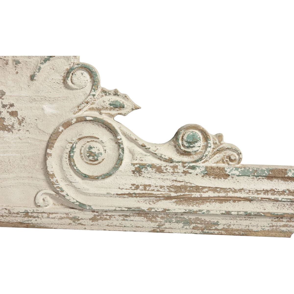 Distressed White Wooden Wall Decor W527494