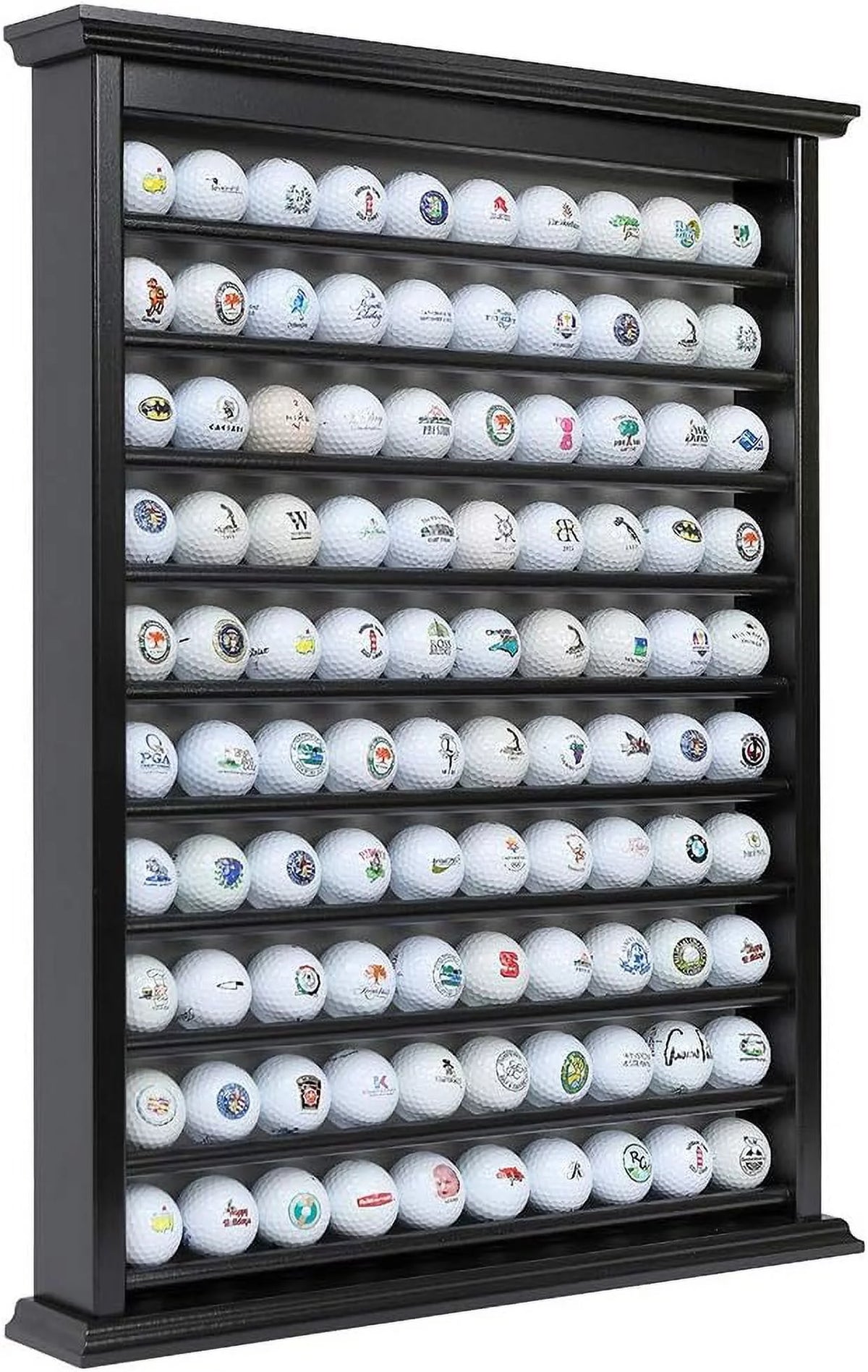 Solid Wood Golf Ball Display Case K541