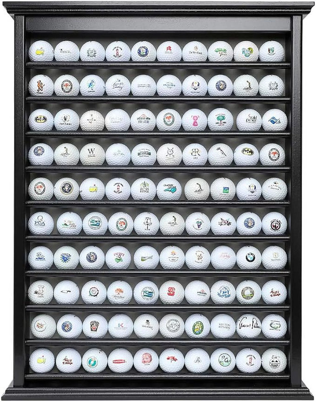 Solid Wood Golf Ball Display Case K541
